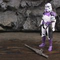 New Body 187th Legion Purple Phase II P2 ARF Trooper Rocket Team Leader 6" Action Figure Mace Windu Republic Grand Army Clone