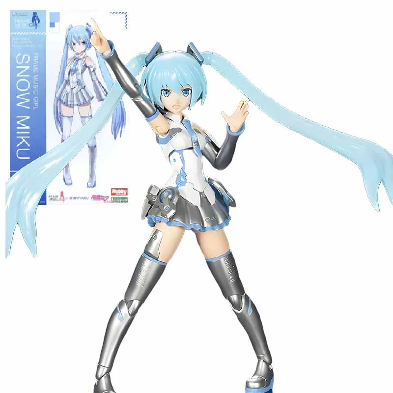 KOTOBUKIYA Original FAG FRAME MUSIC GIRL SNOW MIKU Anime Action Figure Assembly Model Toys Collectible Model Ornaments Gifts