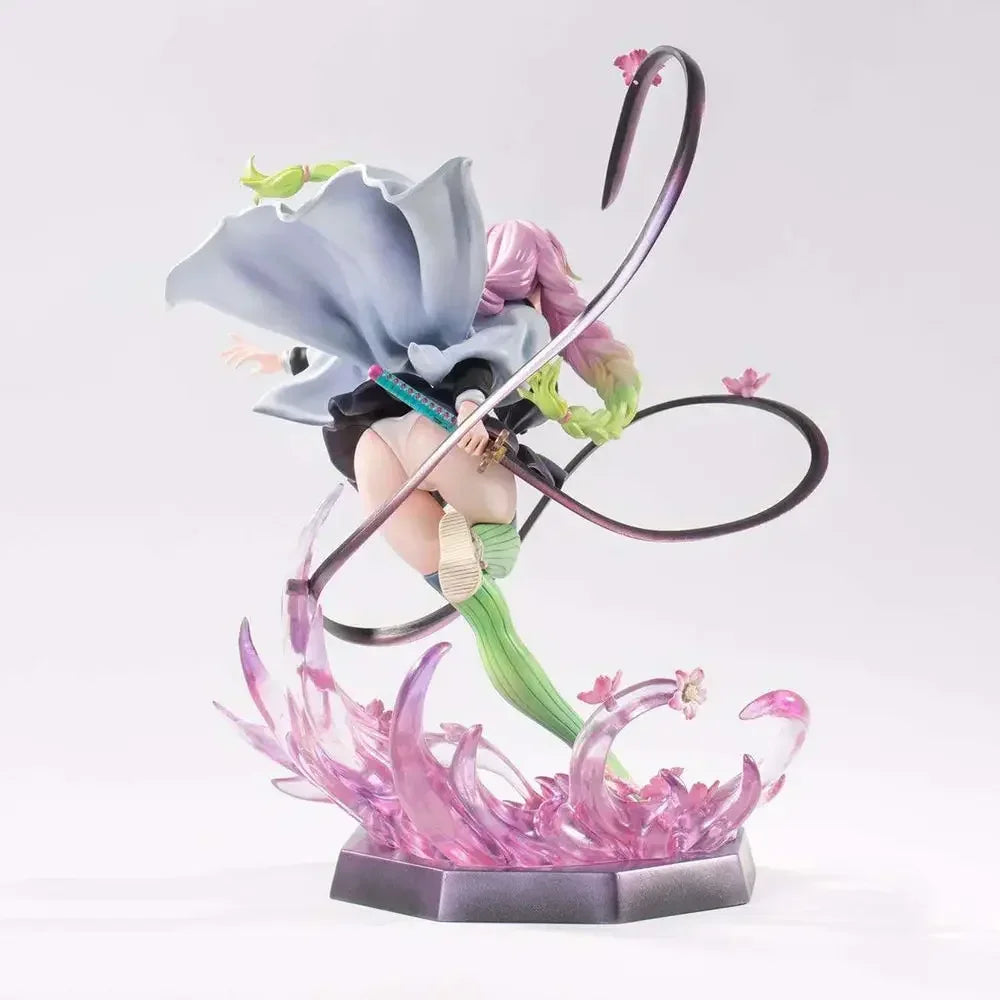 Demon Slayer Anime Figure Kanroji Mitsuri Kimetsu No Yaiba 22cm Figurine Pvc Statue Model Doll Collection Desk Decor Toy Gifts