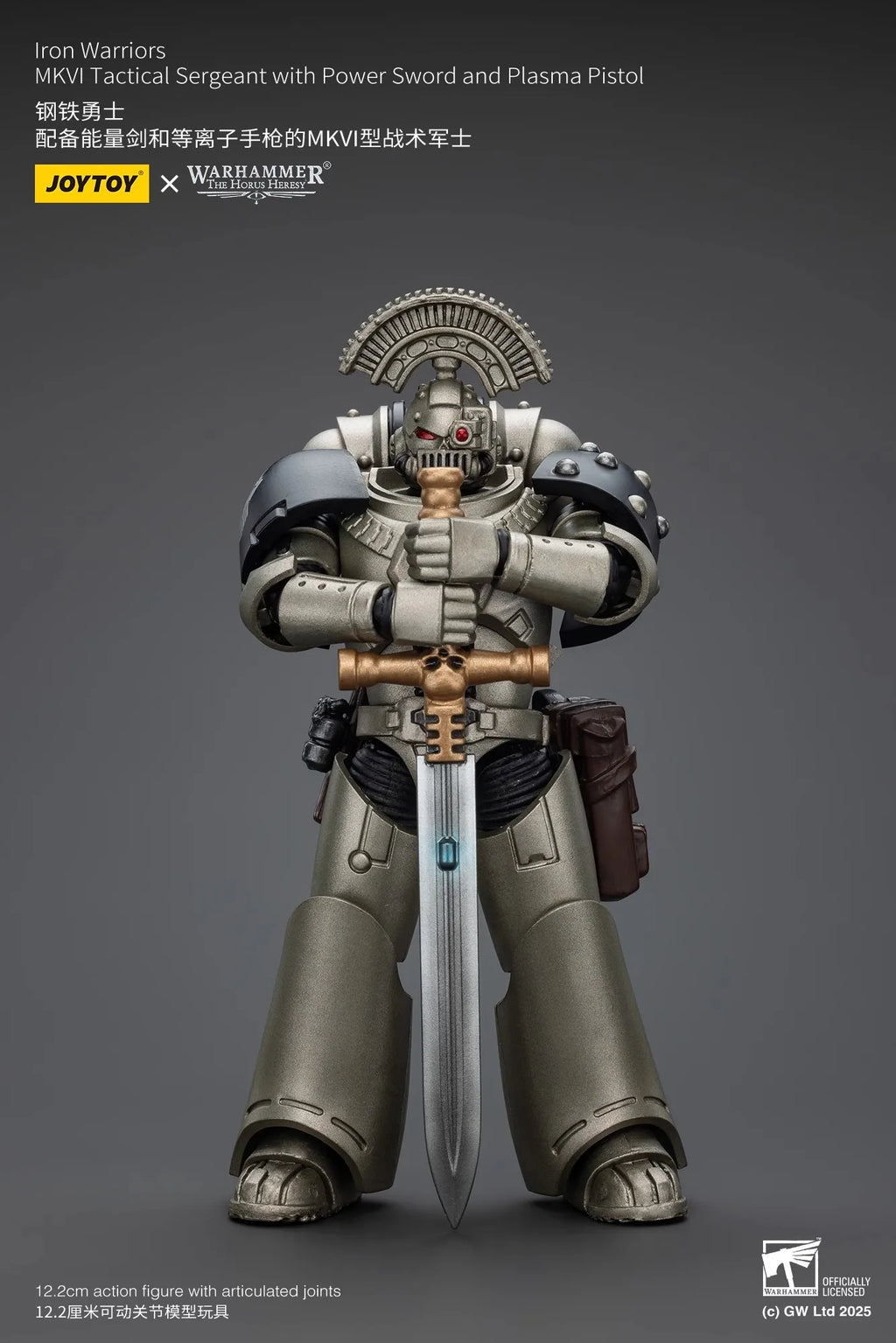 JOYTOY Warhammer The Horus Heresy 1/18 Scale Iron Warriors MKVI Tactical Sergeant Command Squad Joint Action Figure Model Toys