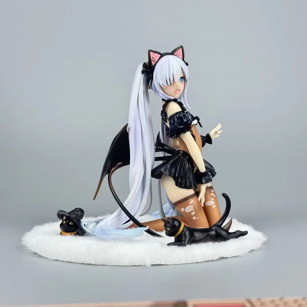 Azur Lane Figure Hms Janus Action Figures Cat'S Ear Janus Figurine Desk Decora Doll Collection Statue Model Toys Birthday Gifts