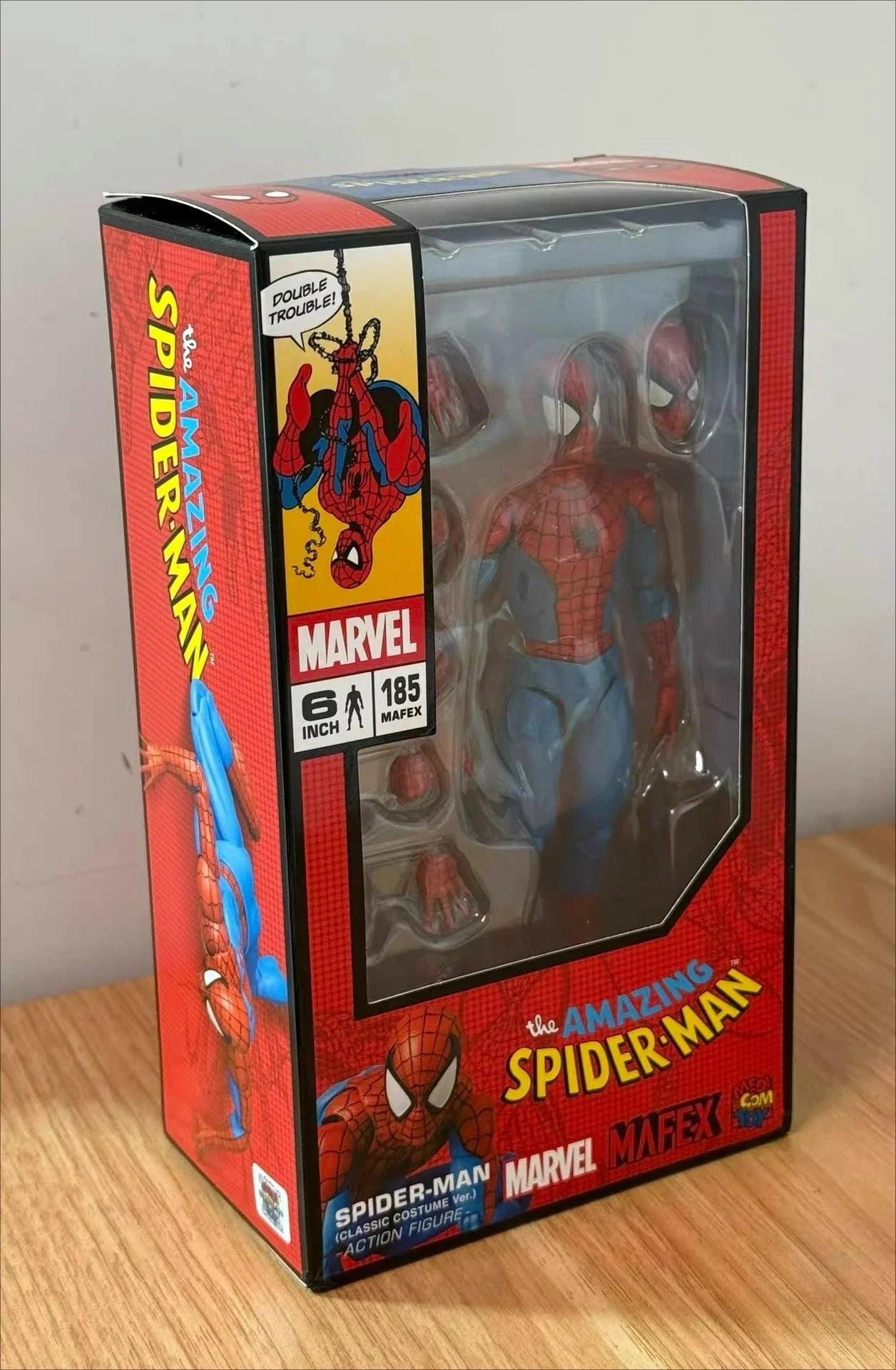 Classic Spider-Man Comics 6-inch Moving Figures Red and Blue Suit  Medicom MAFEX No. 185 in Stock