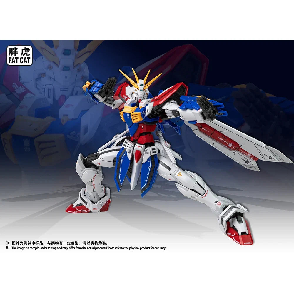 In Stock FAT CAT 1/100 II God Scale Special RG 1/144 Enlarged Version Assembly Model Kit Action Figure Robot Plastic Model