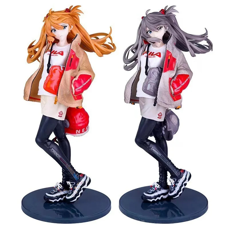 EVA Rei Asuka Figure Set Part 2 Anime Girl PVC Statue Collectible Model  Classic Characters Collectible Gift Anime Desktop Decor