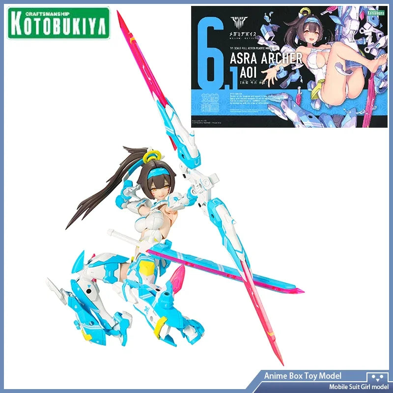 Kotobukiya Megami Device 6.1 KP466R ASRA Archer Aoi Swimsuit Ver. Anime Figure  Mobile Suit Girl Original Genuine
