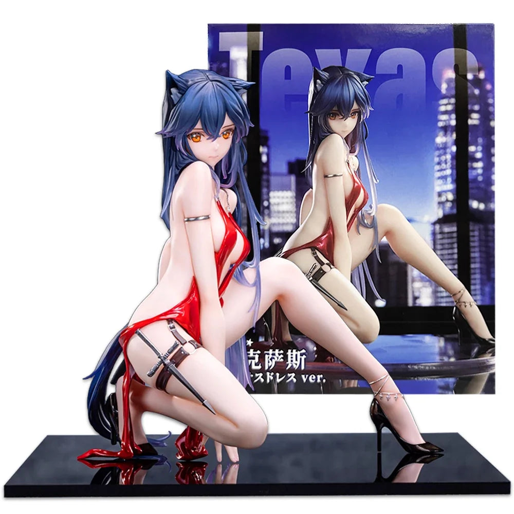 17CM Anime Arknights Texas Figure 1/6 Dress ver Texas Game Model Toys Doll Gift Action Figure Scene Decoration PVC