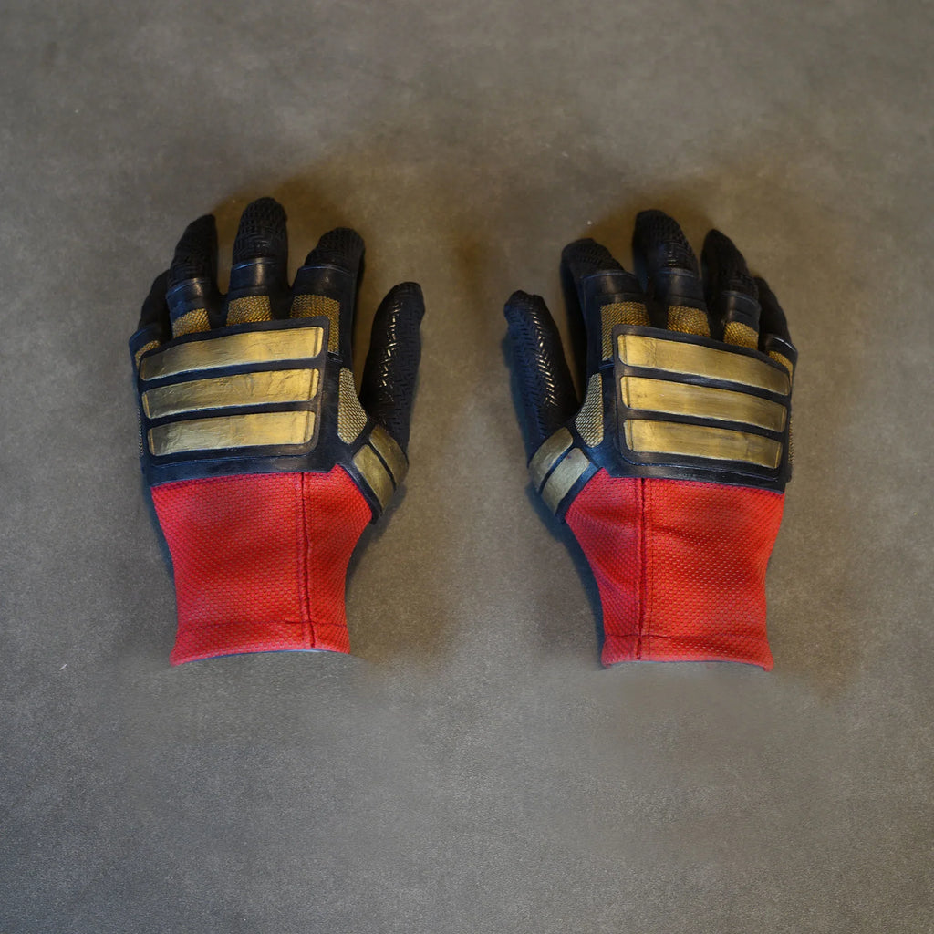 mar-vel Deadpool 3 Gloves Movie Restoration Self Built Model Handmade Adult Halloween Cosplay Gloves Accessory Gift (One Size)