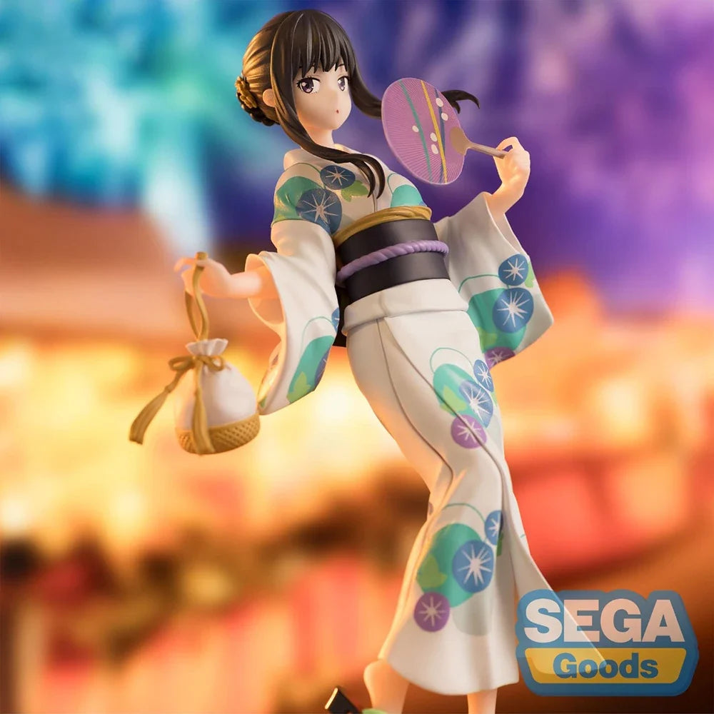 100% Original in Stock SEGA Luminasta Lycoris Recoil Inoue Takina Yukata De Omatsuri Anime Figure Action Figure Model Decoration