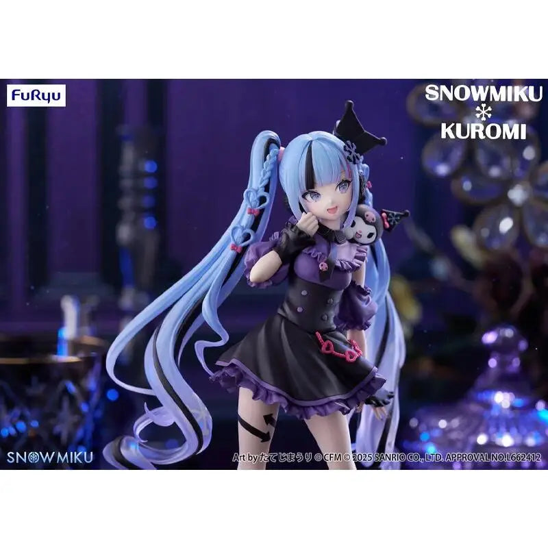 [Original Genuine] In Stock Furyu Hatsune Miku Trio-Try-It Figure Snow Miku Kuromi Anime Figure Model Collector Figurine Toys