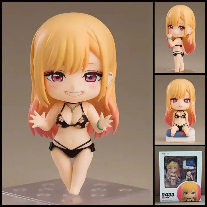 My Dress Up Darling Anime Figure 2433 Kitagawa Marin Figurine Q Version Nendoroid Ornaments Collectible Model Toys Gift IN STOCK