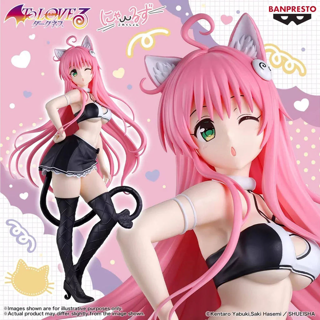 BANPRESTO Nyarons To Love-Ru Darkness Yuuki Mikan Haruna Sairenji Lala Satalin Deviluke PVC 25CM Anime Action Figures Model Toy
