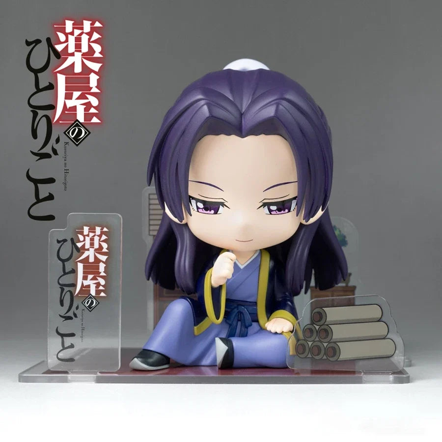 11cm Kusuriya no Hitorigoto Anime Figure Q Version Maomao Action Figure Kawaii Sitting Jinshi Figurine PVC Collection Model Toys