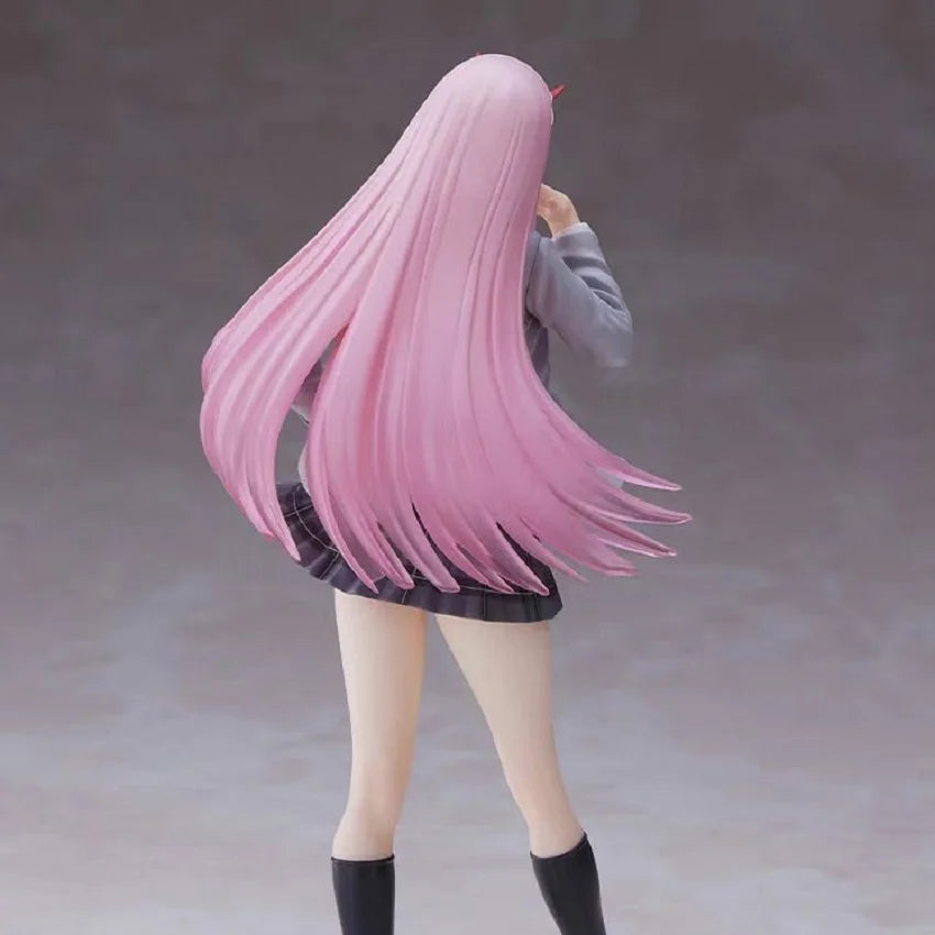 Aixlan 18cm Anime Figure SEGA Zero Two DARLING in The FRANXX 02 National Team PVC Action Figure Collectible Model Toys Kid Gift