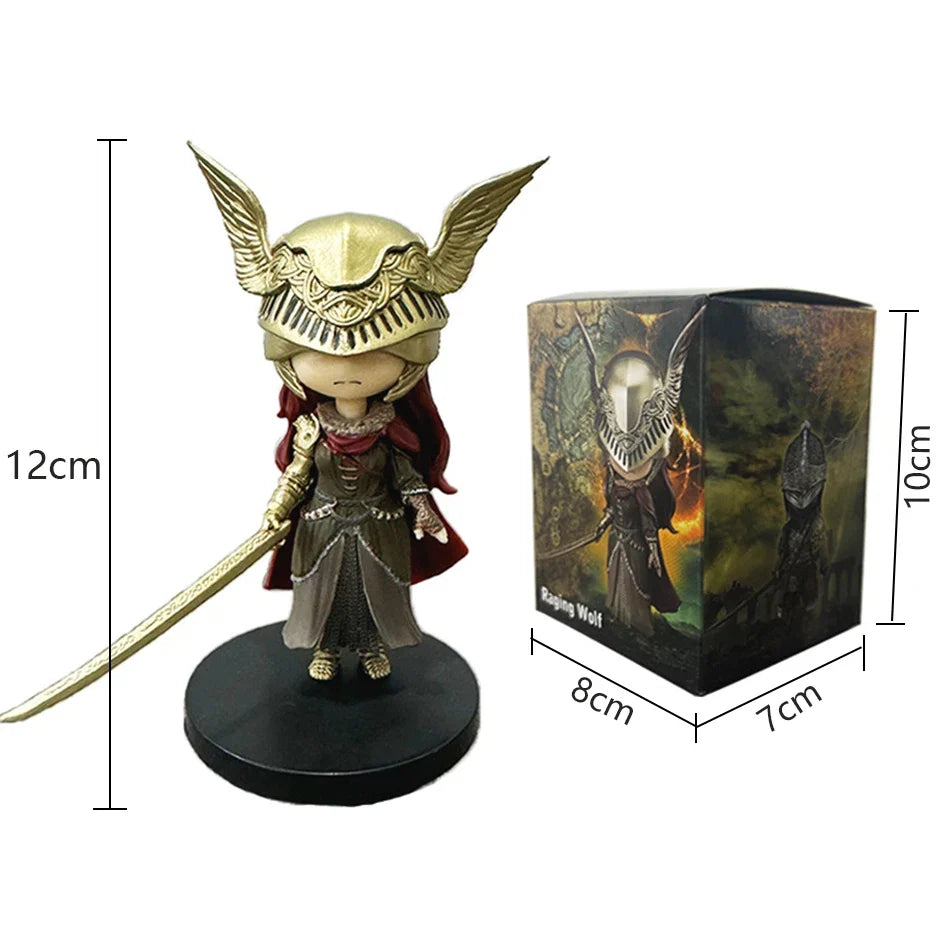 2026 Elden Ring Gaming Q Version Mini Action Figures Set - Ranni Cat Melina Malenia the Half-Wolf Lani Magic Ornaments Dolls