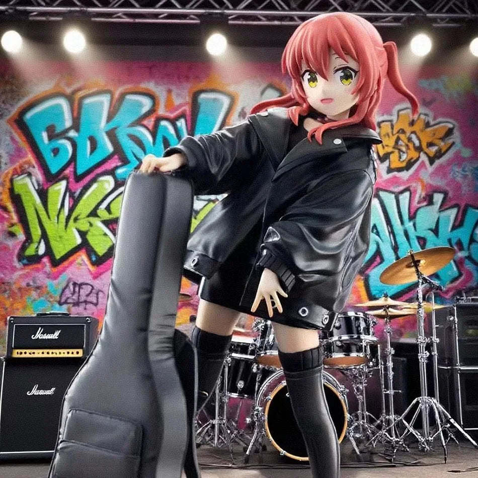 20cm BOCCHI THE ROCK! Anime Figure Gotoh Hitori Action Figure Guitarist Girl Figure Desktop×Decorate Collections Model Doll Toys