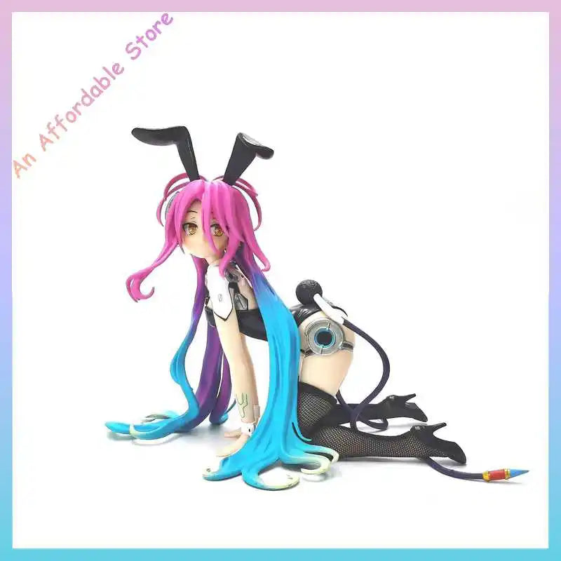 16.5cm In Stock Replica No Game No Life Dolls Bunny Girl Action Figure Lying Posture Children Toys Birthday Gift