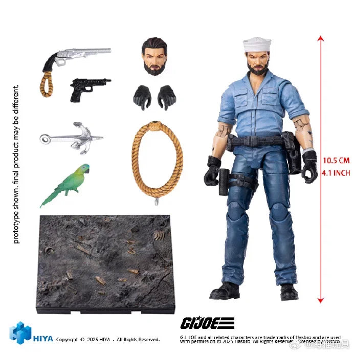Hiya Gijoe 1/18 Scale Sailor Bewegliche Actionfigur für erwachsene Hobbysammler Schreibtischdekoration