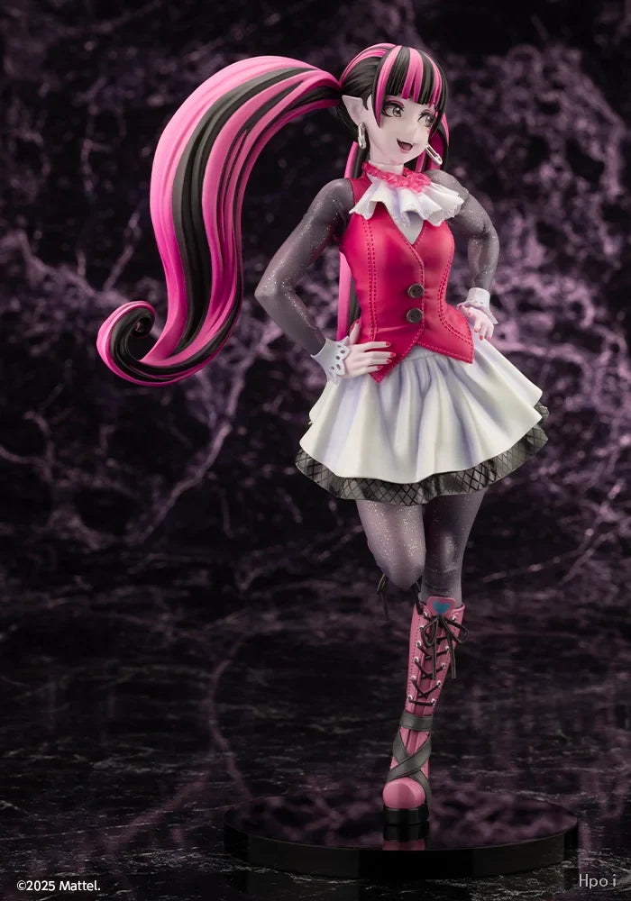 In Stock Original KOTOBUKIYA Beautiful Girl Statue Monster High Draculaura 26cm Animation Decoration Model 1/7 Doll  New Product