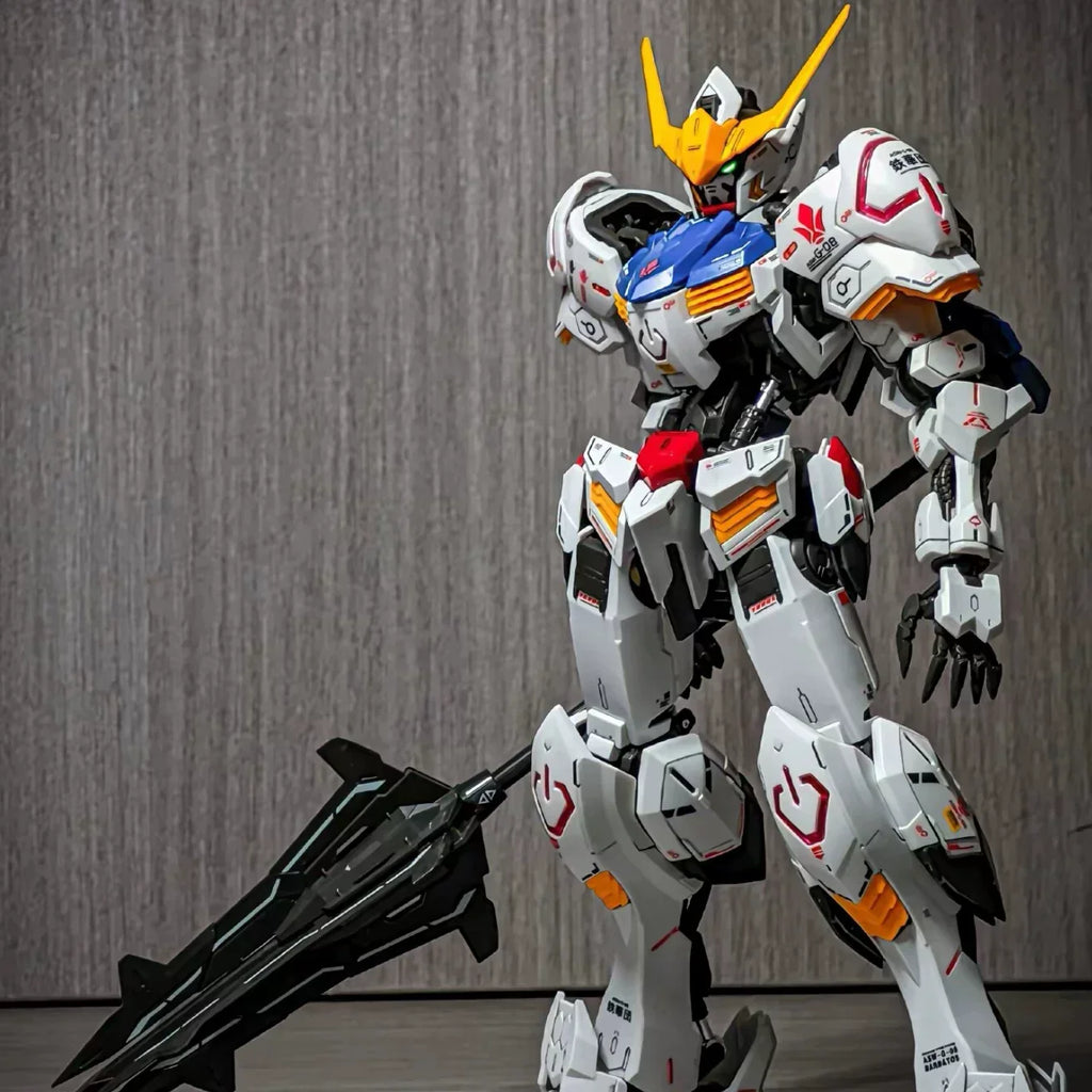 MG 1/100 Asw-G-08 Barbatos 4th Form Mecha Model Kit Assembly Action Figures With Water Decals Mobile Suit Surprise Gift Toys ﻿
