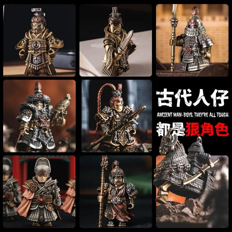 Ancient Tough Character Heroes Delicate Metal Figurine Crusades Templar MOC Building Blocks Magnetic Detachable Bricks Toys