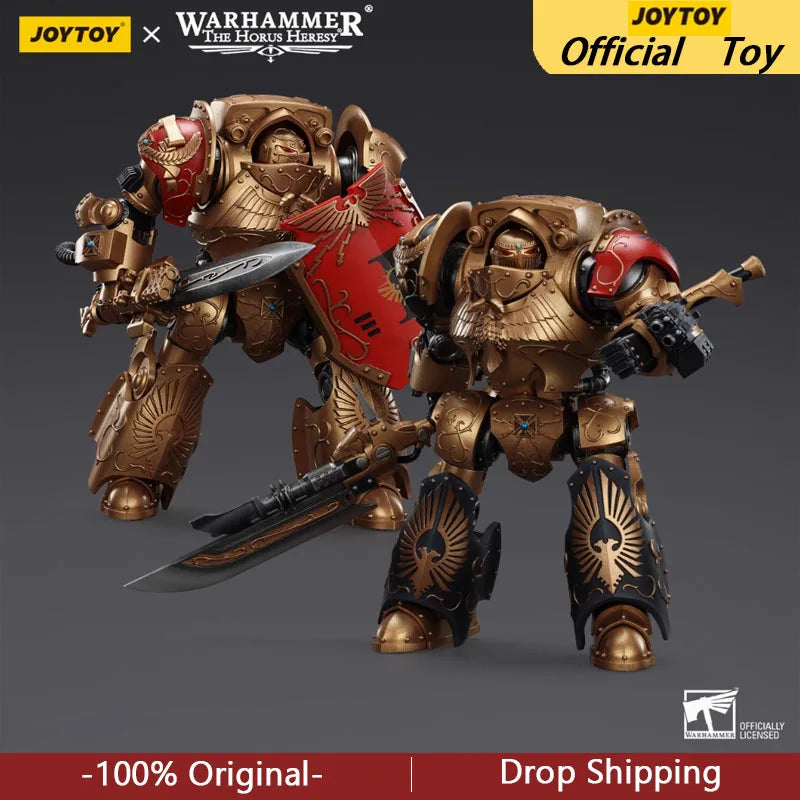JOYTOY 1/18 Warhammer 30K Action Figure Legio Custodes Contemptor 2PCS Model 1:18 Garage Collection Kit Gift