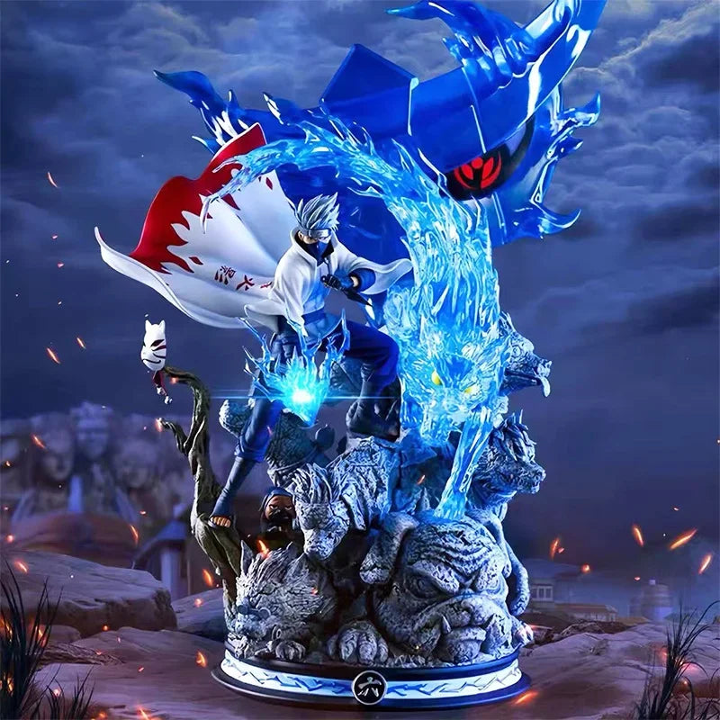 Naruto Anime Figure GK Hatake Kakashi 22cm Action Figure PVC Cartoon Characters Desktop Ornaments Friends Birthday Gifts Toys