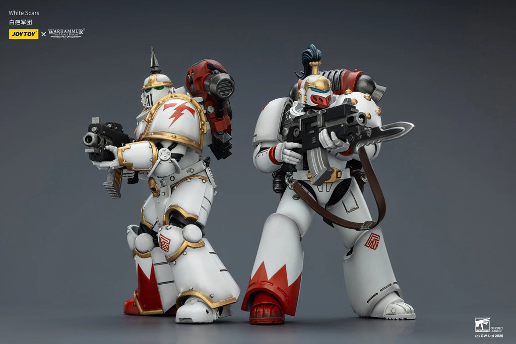 【Pre Sale】Original JOYTOY 1/18 Action Figure Warhammer The Horus Heresy White Scars MKIll Tactical Legionary Collection Model