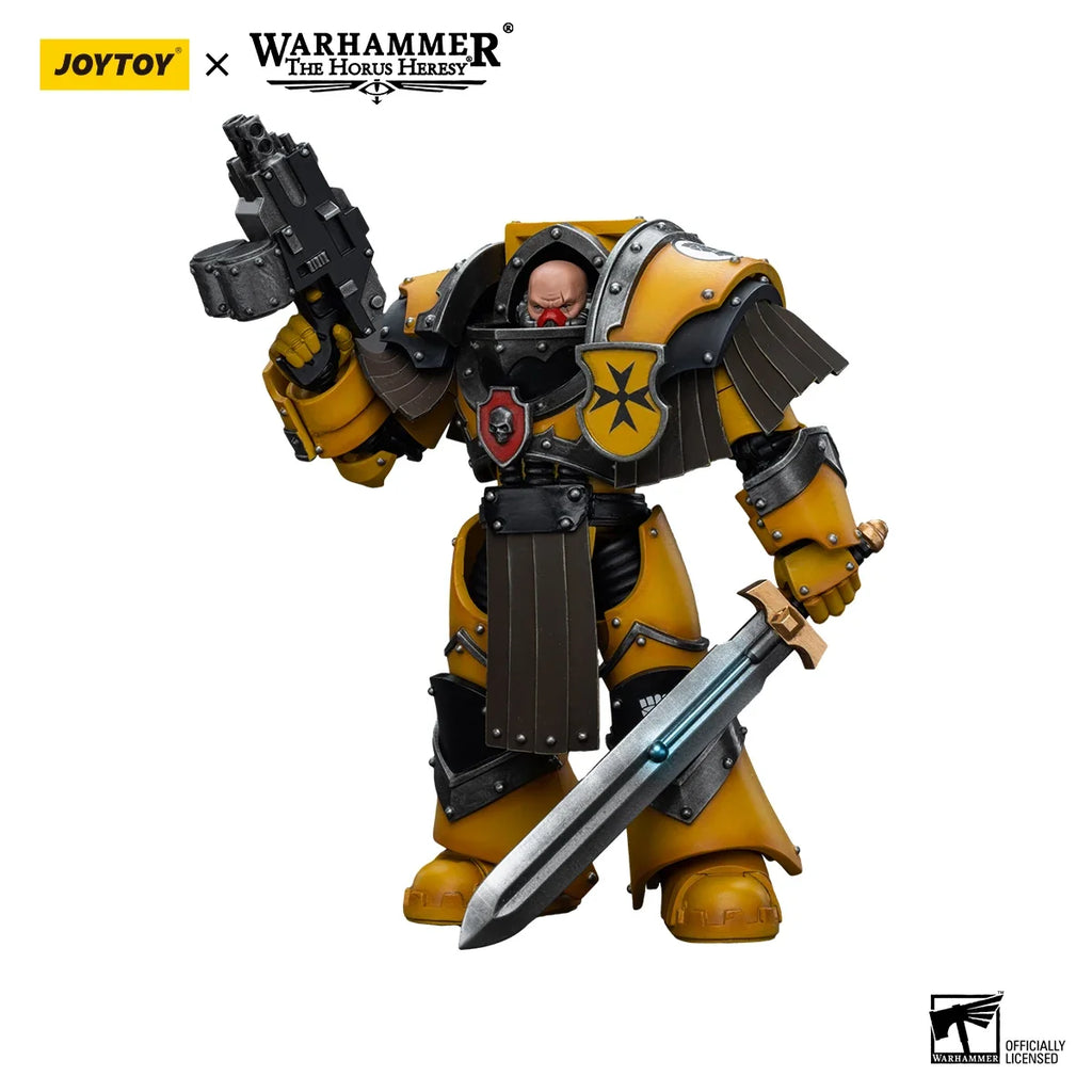 [IN-STOCK] JOYTOY Warhammer 40K 1/18 Action Figures Imperial Fists Legion Cataphractii Terminator Squad Anime Model Toys Gifts