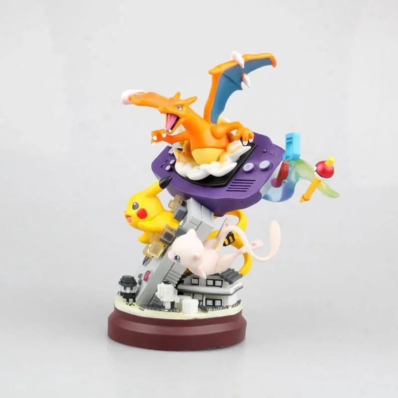 20cm Large Pokemon Collectible Figure Pikachu Charizard Mewtwo, Anime Display Model for Home Decoration Gift