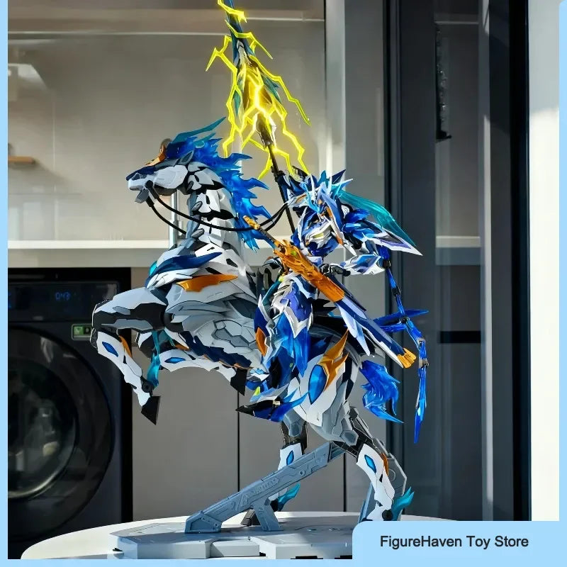 Legend Of Star General 1/10 Zhao Yun Action Figures With Mount Alloy Skeleton Mecha Toy Deco Collectible Assembly Model Kit Gift
