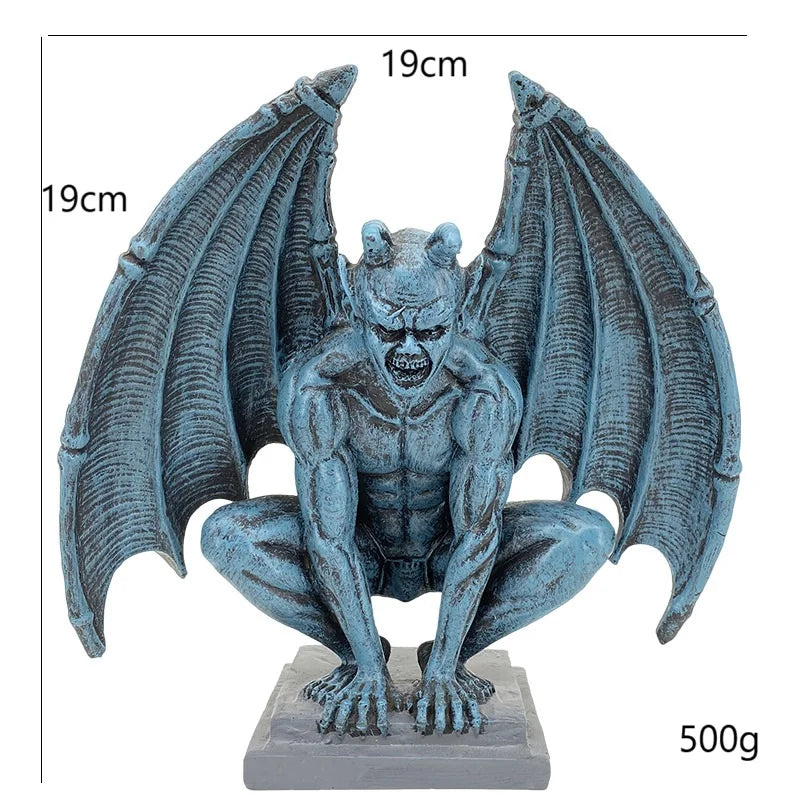 Devil Satan Angel Figurine Ornament Angel Memorial and Redemption Statue Home Decor Resin Handicrafts Office Decoration