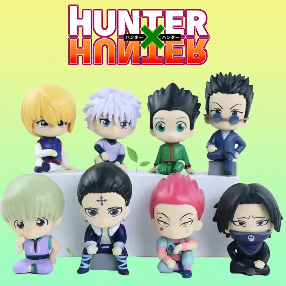 10cm Hunter×Hunter Anime Figure Phantom Troupe Hisoka Action Figure Q Version Room Decoration PVC Model Toys