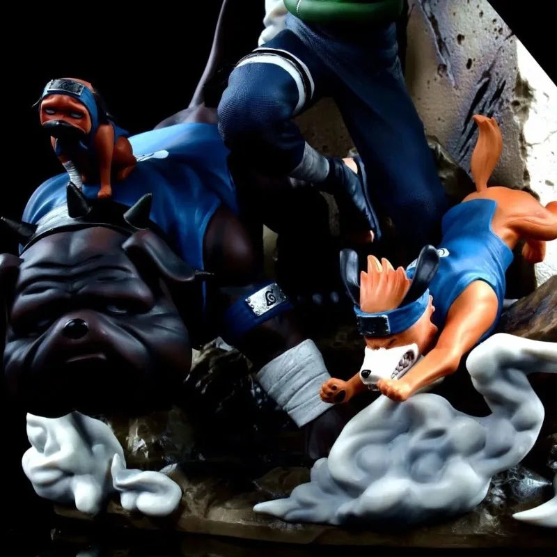 37m Cartoon Figures Hatake Kakashi Dog Two-headed Statue Anime Collection Model Desktop Ornament Decorations Holiday Gifts Toys
