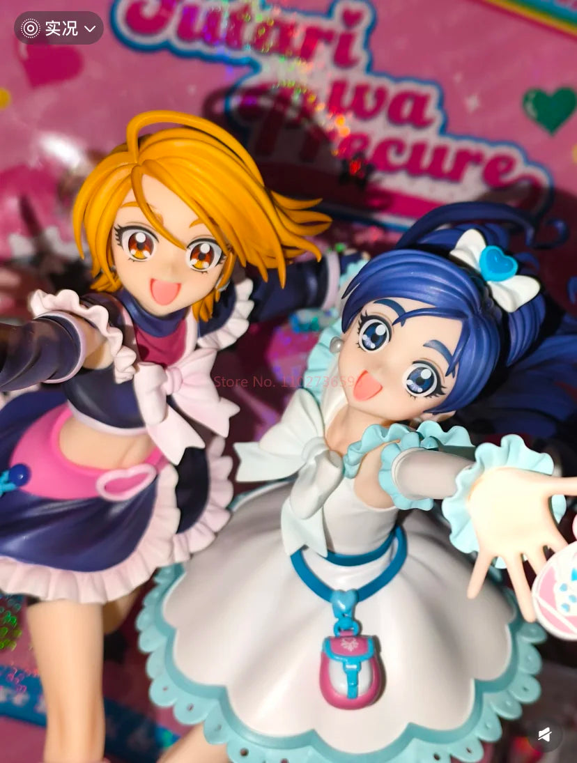 Genuine Original Bandai Namco Banpresto Pretty Cure Glitter&Glamours Cure White Anime Figure Model Collector Figure Toys Gift