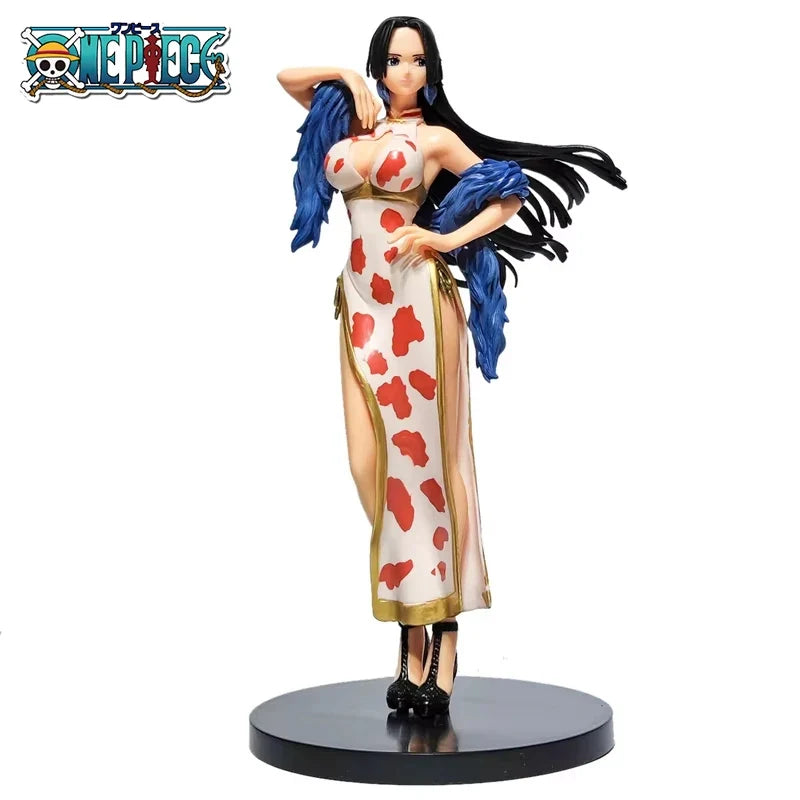 22cm One Piece Anime Figurine Cheongsam Boa Hancock Action Figure PVC Model Toy Doll Collection Cartoon Children Gift