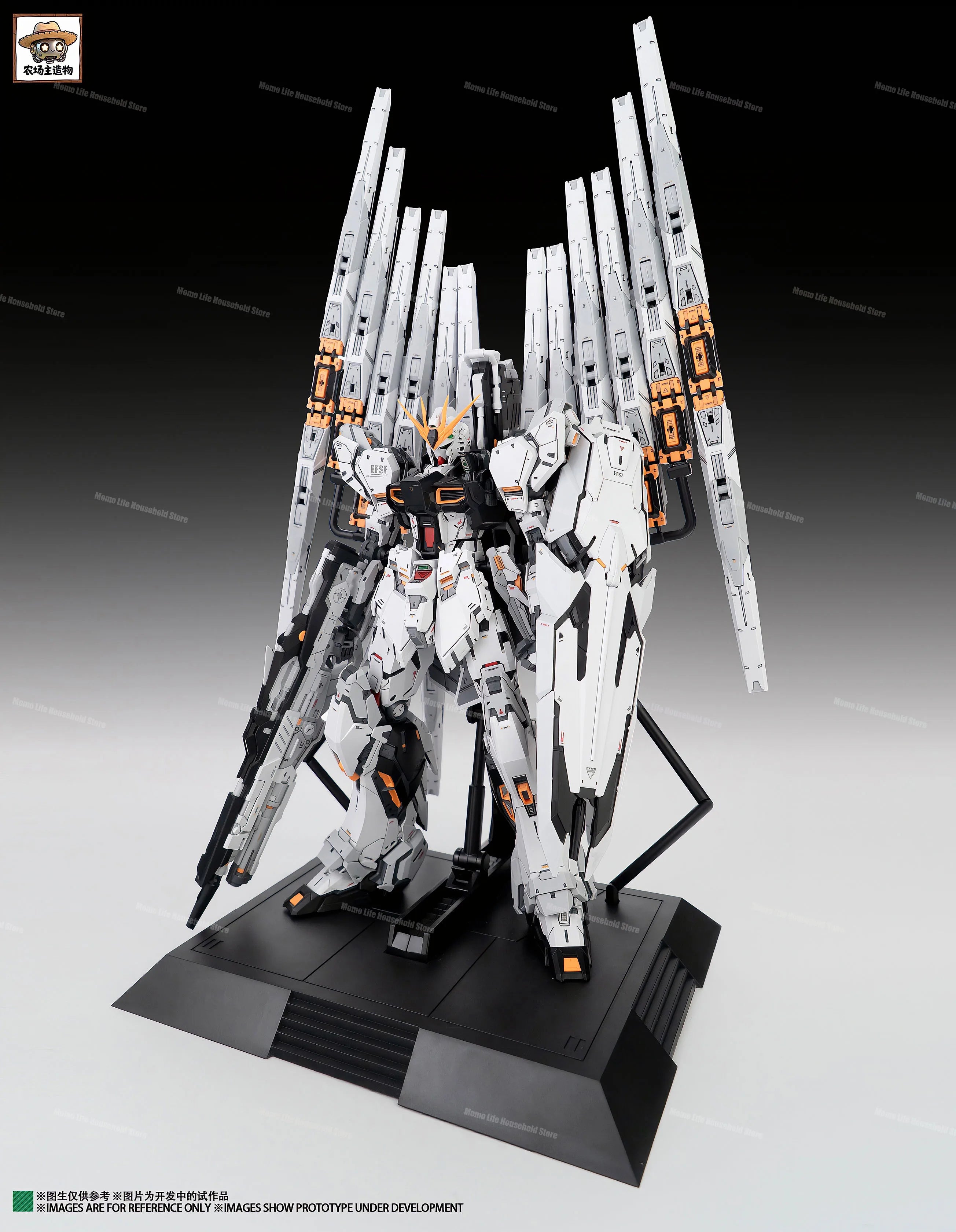 New NONGCHENGZHU 1/100 MG RX-93 v GK Assembly Model Kits Plastic skeleton Anime Action Figure Robot Plastic Model Gifts Toys