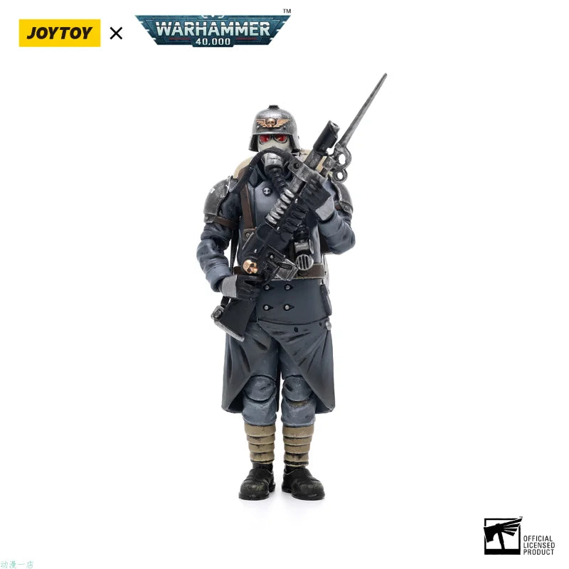 JOYTOY Dark Sources Warhammer 40K Krieger Death Korps Veteran Squad Astral Army 1/18 Movable Soldier Man