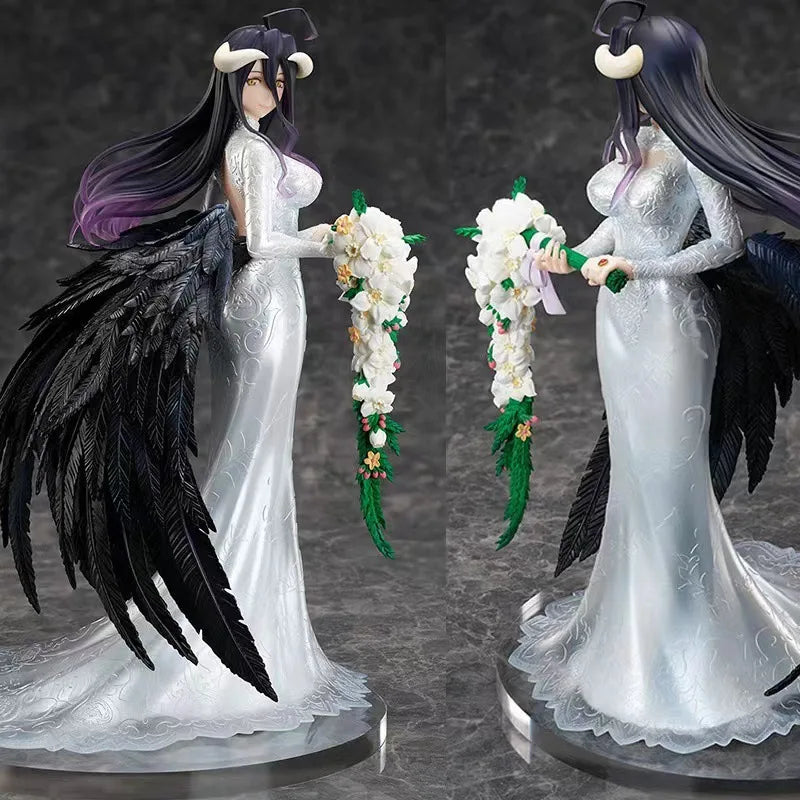 New 25cm Overlord Bone King Undead King Wedding Dress Yarbeide Handmade Doll Model Decoration Boy Gift Model Desktop Decoration