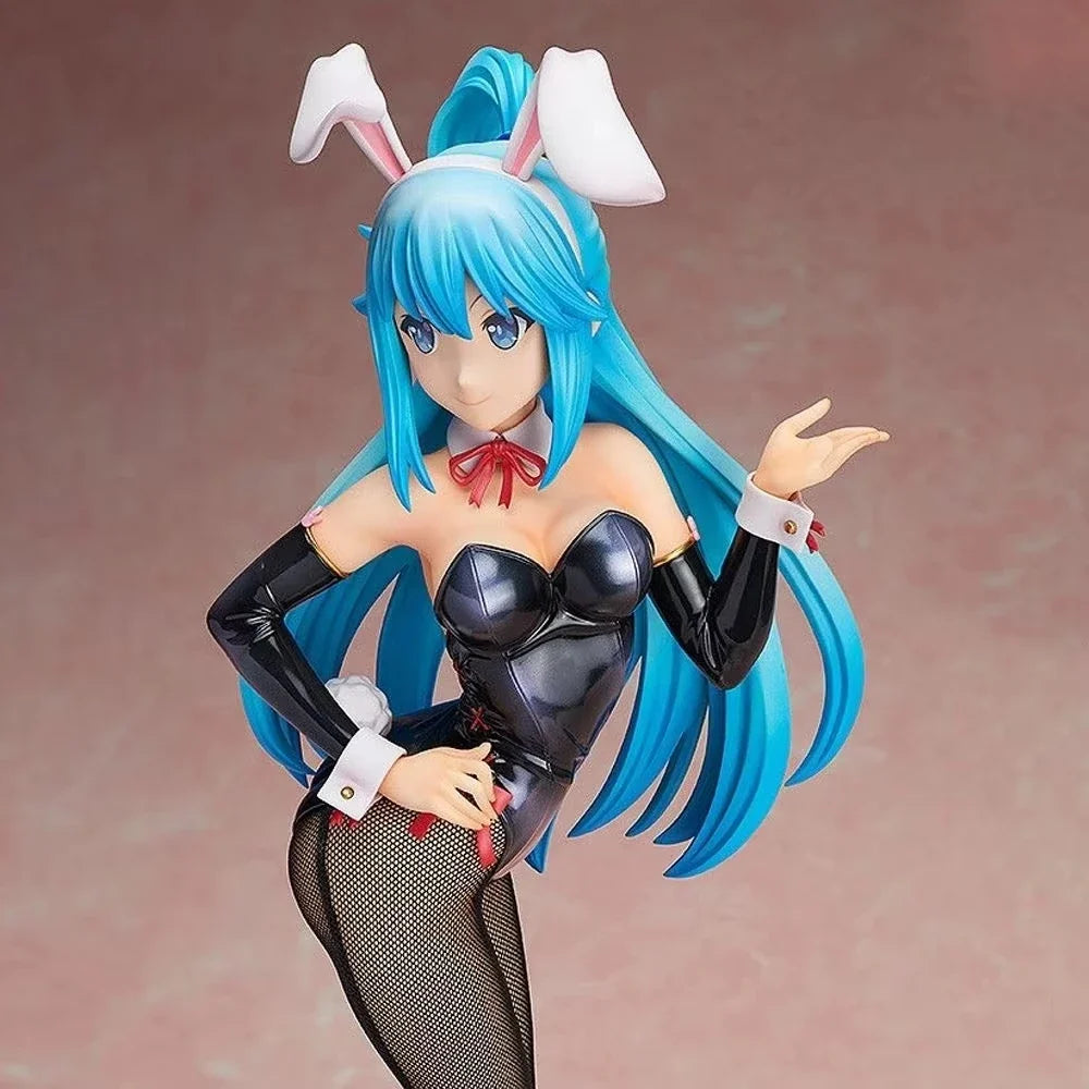‌1/4 Scale Konosuba Anime Bunny Girl Figure - Aqua/Megumin/Darkness Pvc Statue Model Collection Desktop Decoration Gift For Boys