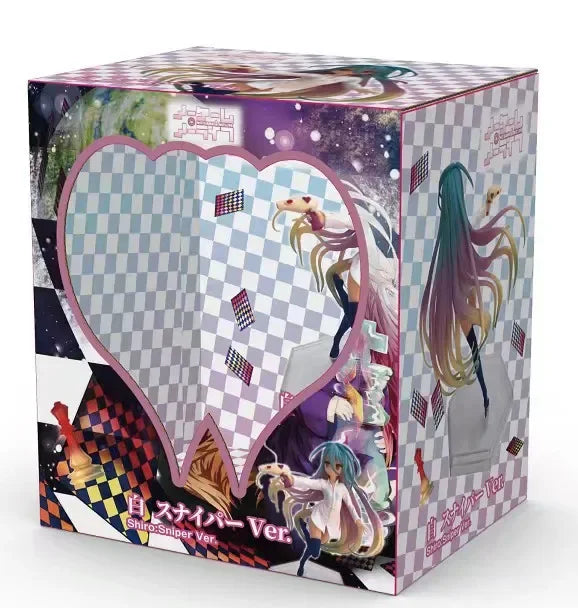 16cm No Game No Life Anime Figure Kotobukiya Shiro Action Figure Shiro Jibril Fairy Shampoo Figurine Adult Collectible Model Toy