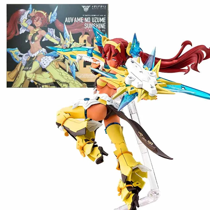 Genuine Original KOTOBUKIYA MEGAMI DEVICE AUV AME NO UZUME SUNSHINE AUV AMATERASU ECLIPSEAnime Action Figure Assembly Model Toys