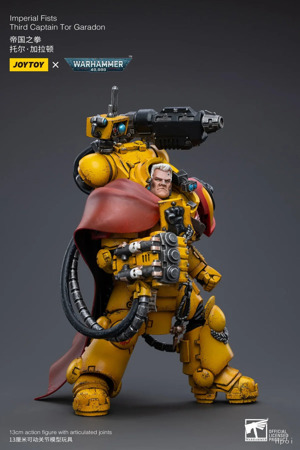 Original in Stock JOYTOY WARHAMMER 40K Imperial Fists Third Captain Tor Garadon 1/18 Figures Model Toys Collection Gift