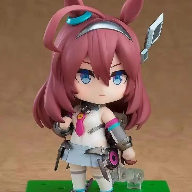 New Nendoroid 2665 Mihono Bourbon Uma Musume Pretty Derby Q Version Posable Jointed Anime Action Figure Collectible Model Toys