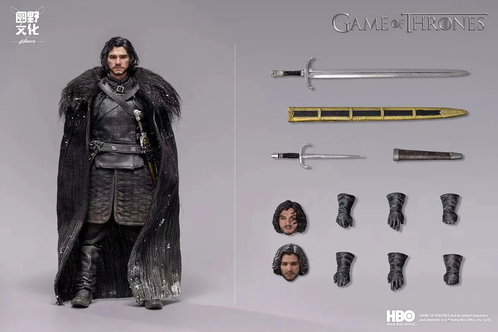 Yuanye Culture Game of Thrones Jon Snow 1/12 Stoffbewegliche Puppe Handgemachte Ornamente Geschenk-Sammlung