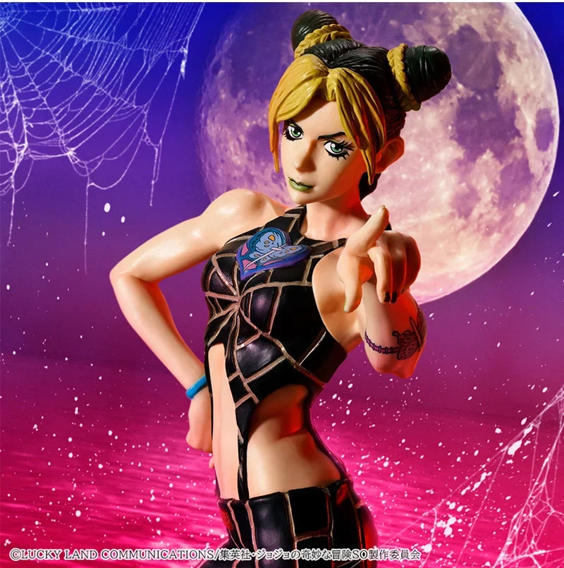 Original Bandai Judai JoJo's Bizarre Adventure Stone Ocean Kujo Jolyne Jotaro Weather Report Anasui Pucci Emporio Figure Toys