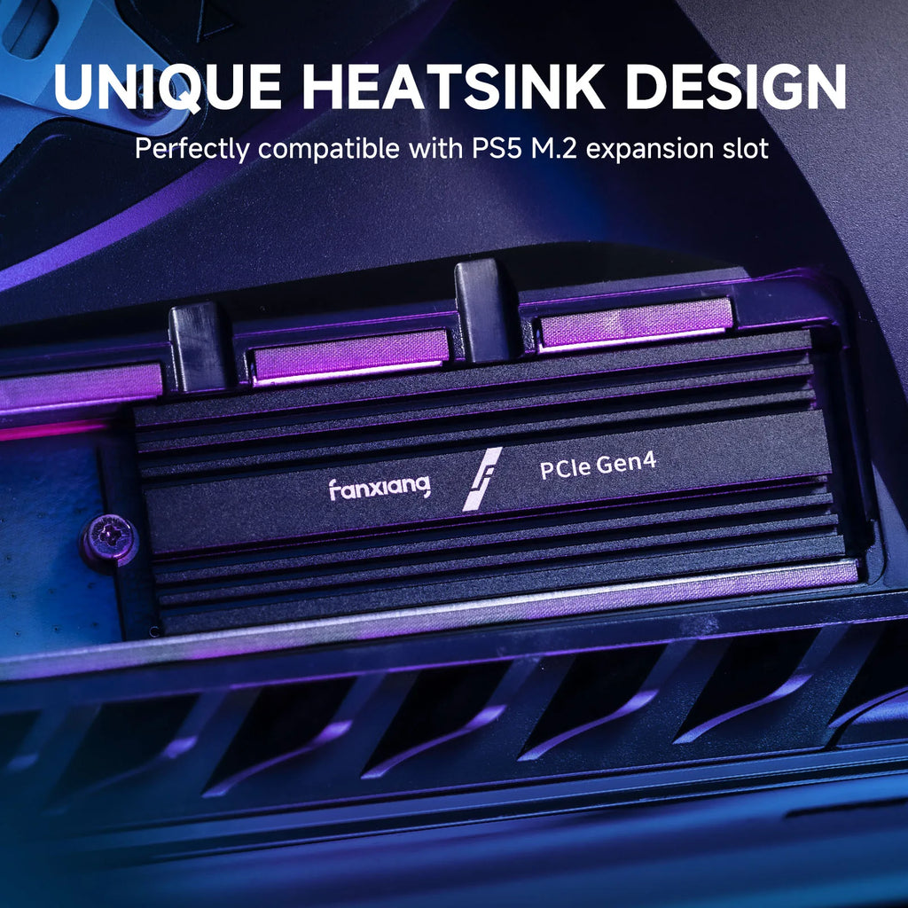 Fanxiang S880R 7450MB/s SSD NVMe M.2 2280 PCIe Gen 4 Gaming SSD 4TB 2TB 1TB Internal Solid State Hard Disk With Heatsink for PS5