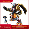 In stock Genuine MegaHouse Digital Monster War Greymon  Yagami Taichi PVC Action Anime Figure Model Toys Figure Doll Gift