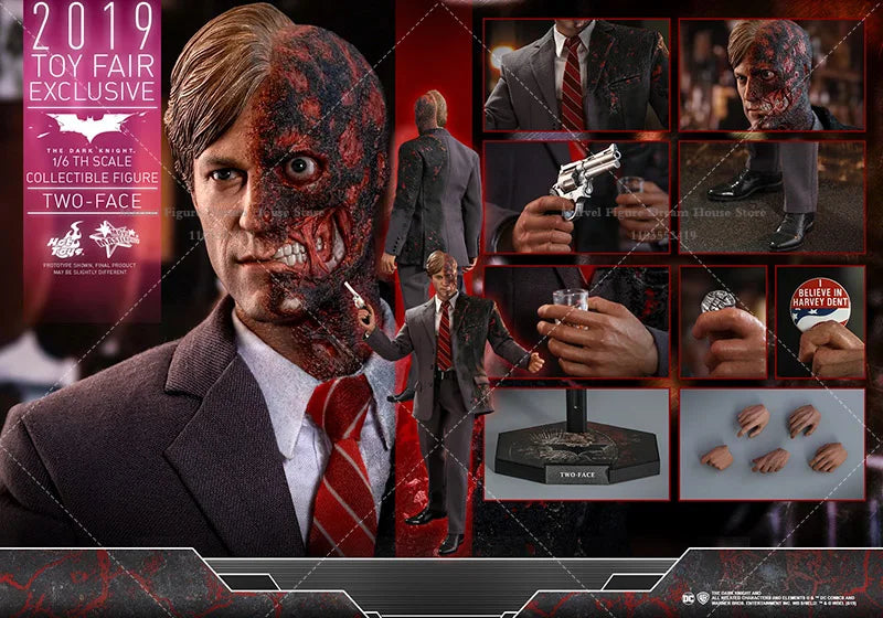 HOTTOYS MMS546 1:6 Two-Face Harvey Extremization Absolute Justice Erinnerungsmünze 12-Zoll Komplettset Actionfigur Soldat