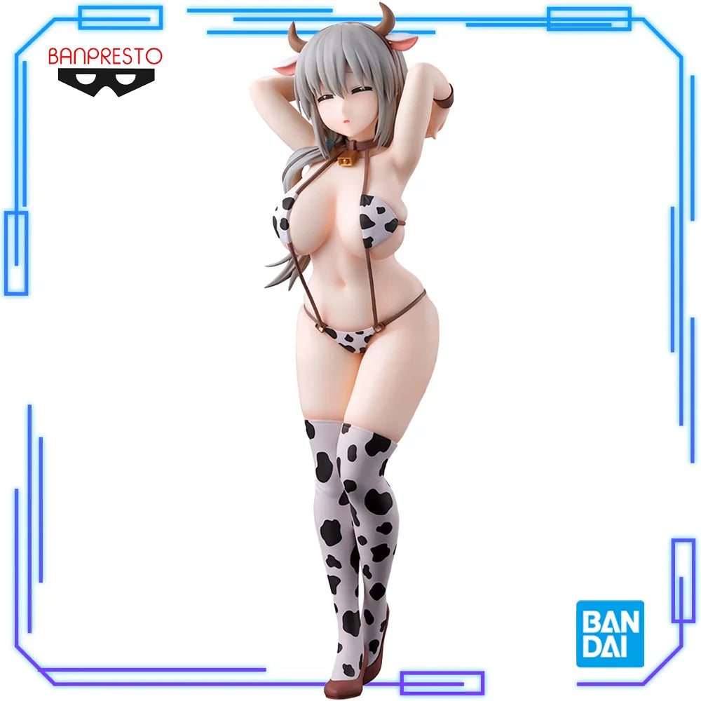 In Stock Bandai Original Genuine Banpresto Uzaki-chan Wa Asobitai! GLITTER&GLAMOURS Uzaki Tsuki Maid Ver. 27cm Model Toy Figures
