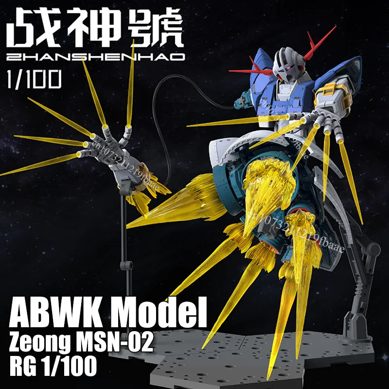 ABWK Modell Zeong MSN-02 RG 1/100 Spielzeug-Montagemodellbausatz RG Vergrößerte Version Actionfigur Plastikroboter-Geschenke